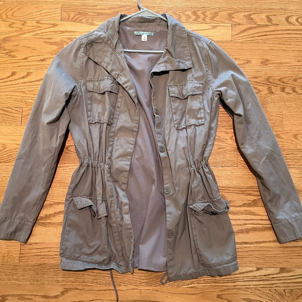 Tan Oversized Utility Jacket - Picture 3 of 9